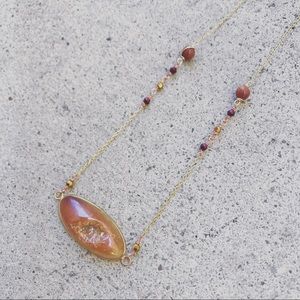 Druzy Citrine Necklace